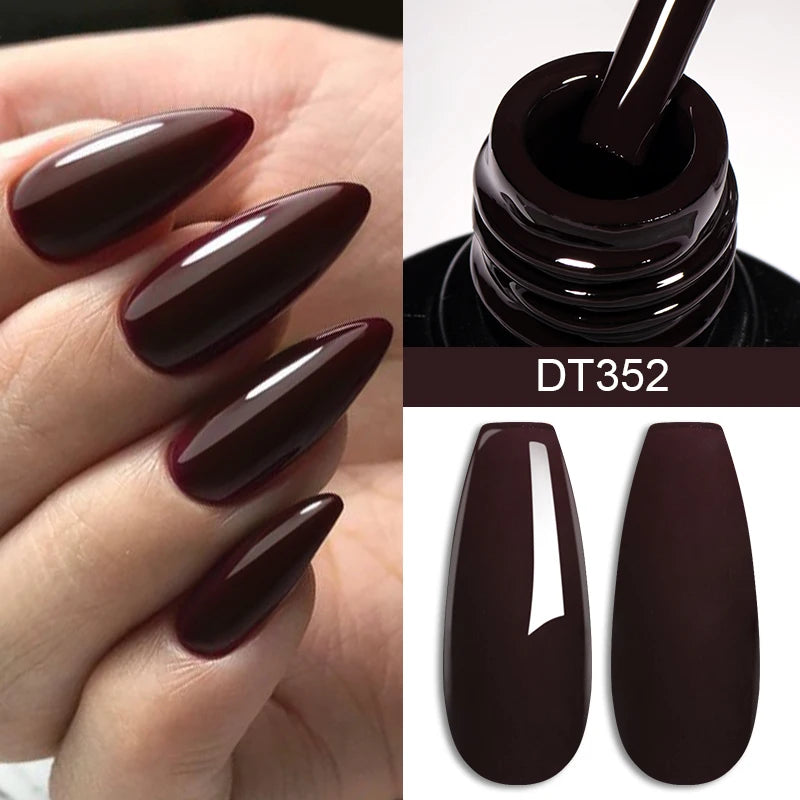7ml Gel Nail Polish Kit - Semi-Permanent UV & LED Soak Off Varnish for Manicure