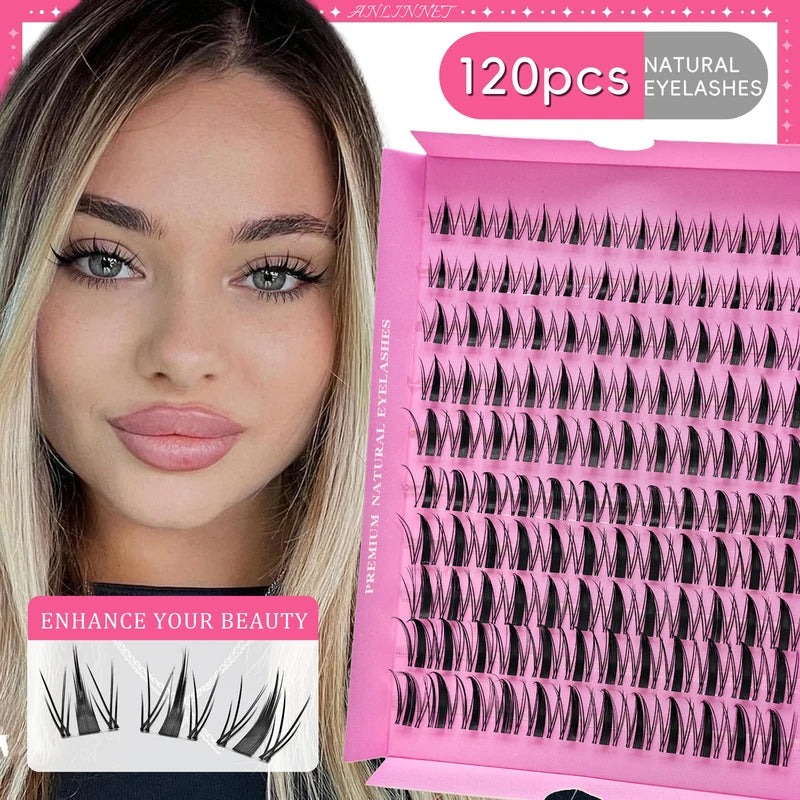 DIY Fluffy Lash Clusters 10-18mm for Natural Eye Makeup | Self Application