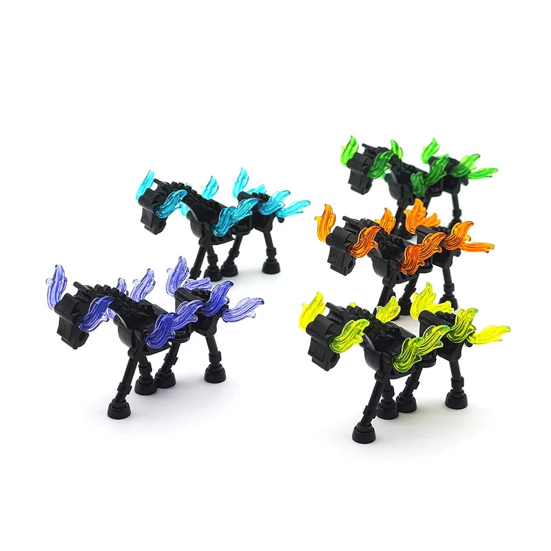 Halloween Skeleton Army Building Blocks Mini Doll Set DIY Toy Character Figurine