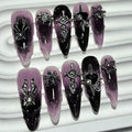Y2K Halloween Fake Nails Set - 10 Pairs Detachable Press-On Nails for Spooky & Stylish Manicure