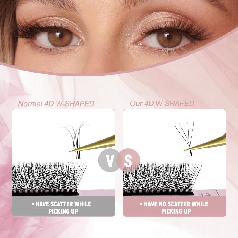 Premade 3D 4D 5D Eyelash Fans - Natural Soft Volume for Makeup