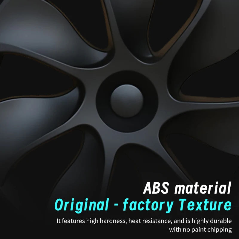 19 Inch Tesla Model Y Hubcap Cyclone Style Wheel Cover Replacement Set