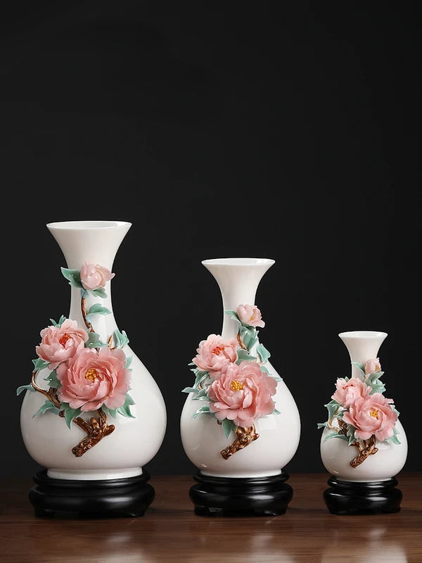 Handmade Ceramic Vase for Home Decor Tabletop Flower Arrangements Small Porcelain Vase
