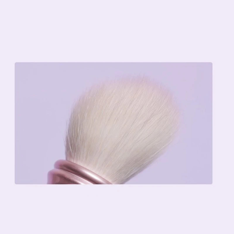 Fluffy Makeup Brush Set - Wool & Fiber Blush Brushes with Starry Sky Design