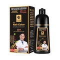 Black Hair Dye Shampoo Permanent Natural Plant Hair Color - No Harm & Easy to Use