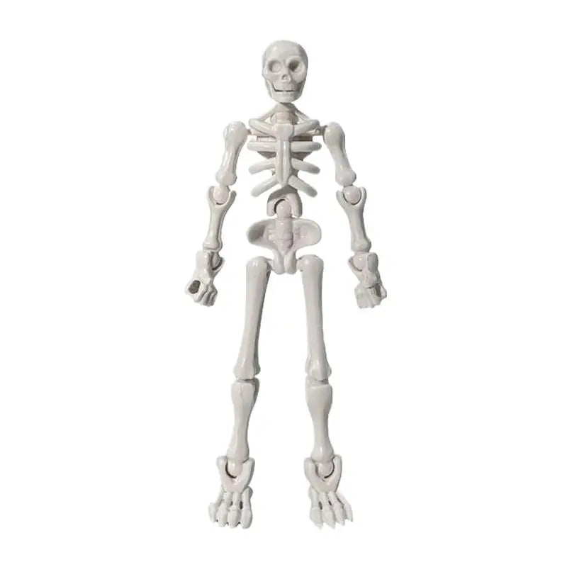 DIY Skeleton Figurines Set - Movable Joints for Halloween Craft & Decoration