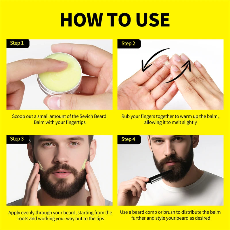 Moisturizing Beard Balm Wax for Styling & Shaping Facial Hair - 30g