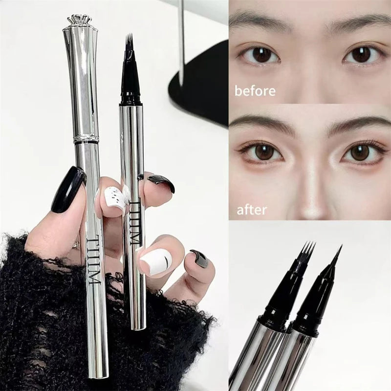 Waterproof Eyebrow Pen - Natural, Smudge-Proof, Quick-Drying Liquid Brow Pencil