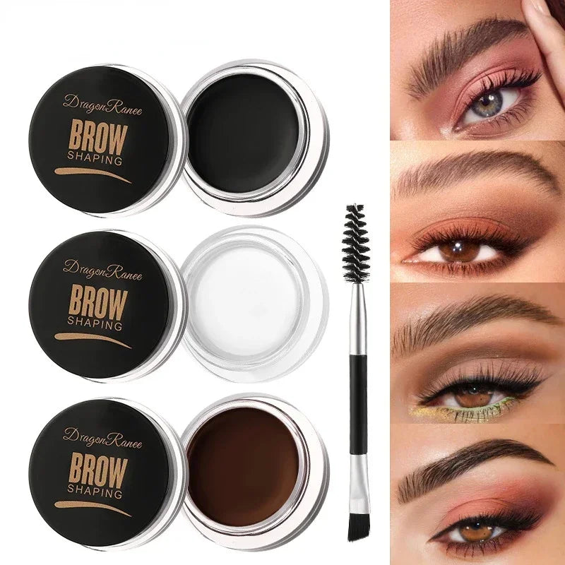 Waterproof Long Lasting Eyebrow & Eyeliner Cream Gel - Contouring Brow Makeup