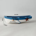 Wooden Boat Ornament Craft Decor for Children's Room and Home Sea Theme