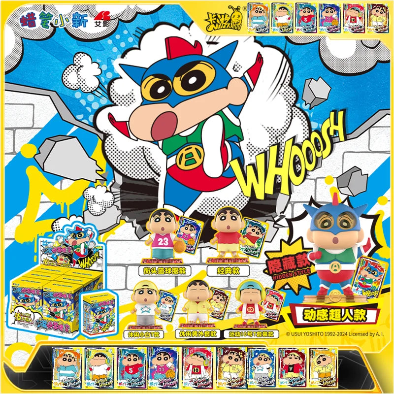 Anime Crayon Shin-Chan Vinyl Rubber Mini Doll Blind Box Keychain - Multiple Colors