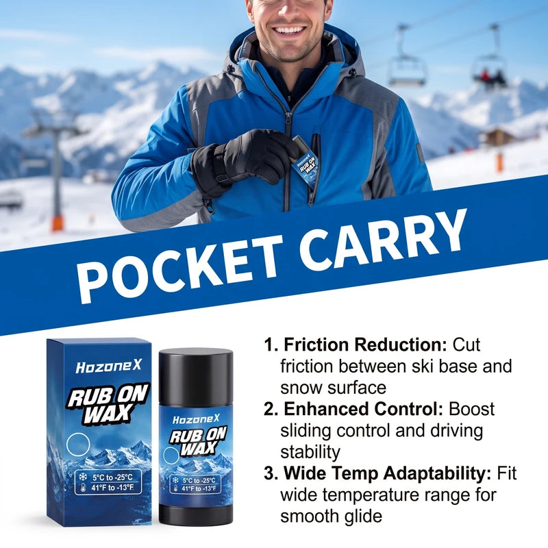 Long-Lasting Ski & Snowboard Wax Paste - Easy Application, 60g