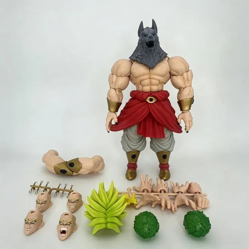 Dragon Ball Super Broly Action Figure with Replaceable Accessories - Collectible Model Toy