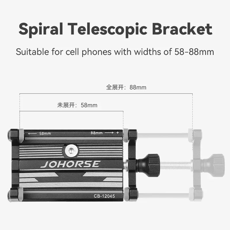 Adjustable Bicycle Phone Holder Aluminum MTB Bike Mount Stand Nonslip