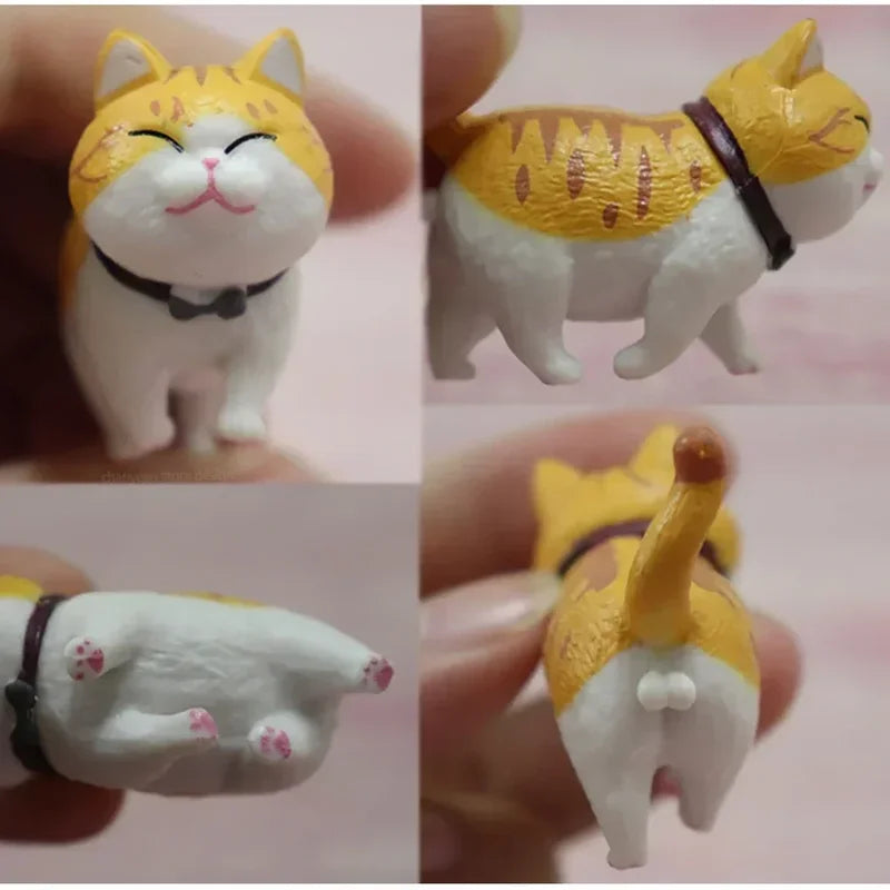 Cute Kawaii Cat Figurines Mini Decorations for Kids, Home & Desk Decor