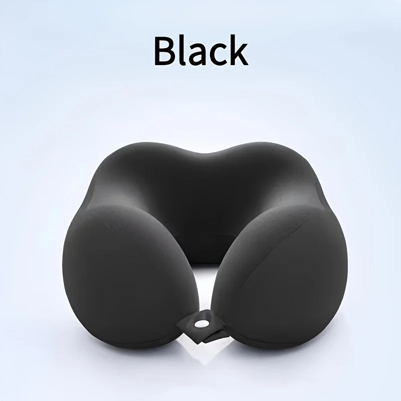 U-Shaped Travel and Office Neck Pillow - Ergonomic Support, Medium Soft