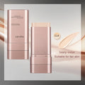 Watery Double-Headed Foundation Stick with Brush - Natural Long-Lasting Face Makeup