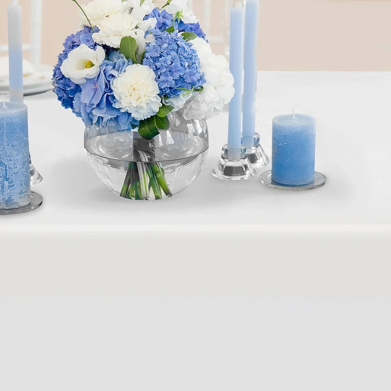Disposable Plastic Tablecloth - 183x137cm White for Birthday & Wedding Decor