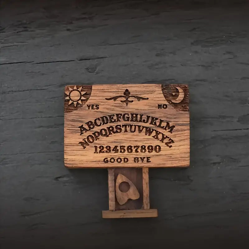Miniature Wooden Spirit Board Decor with Drawer - Retro Halloween Home Decoration