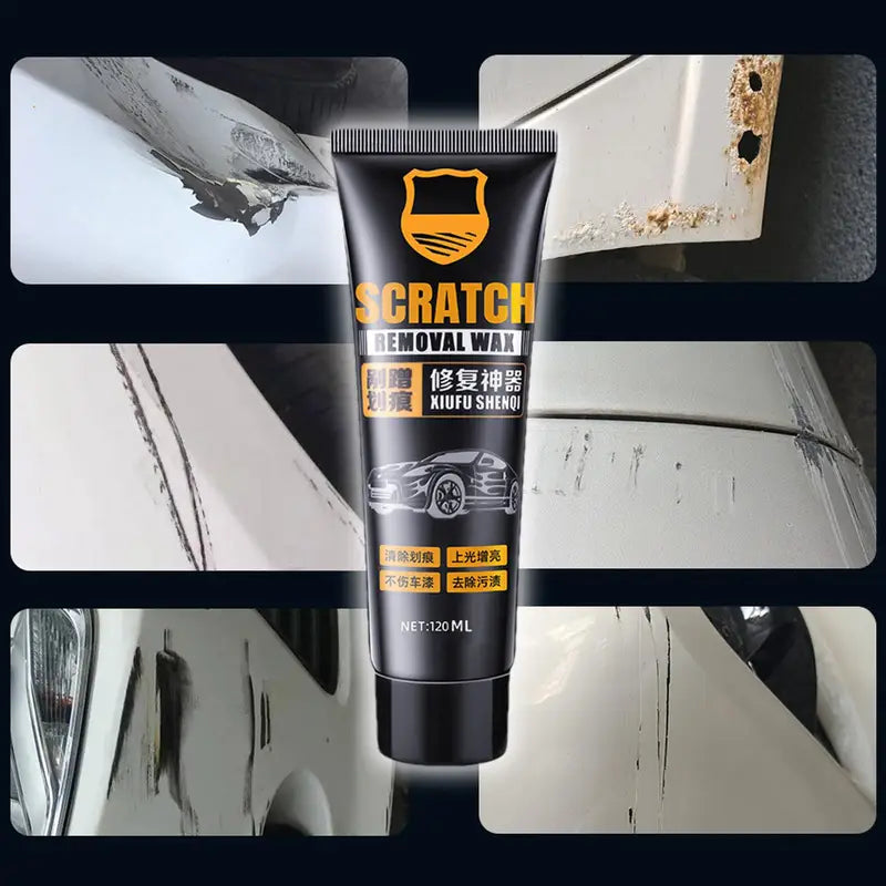Car Scratch Repair Wax - Multi-Purpose Paint Care & Swirl Remover with Sponge