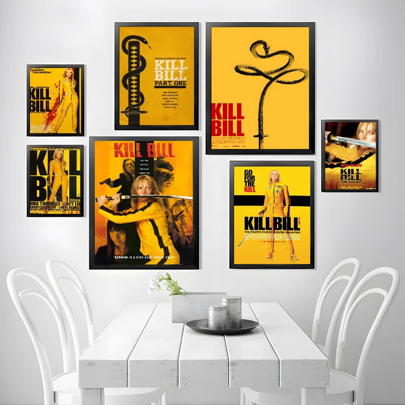 Movie Kill Bill Wall Art Poster for Home Office Bedroom Living Room Decor