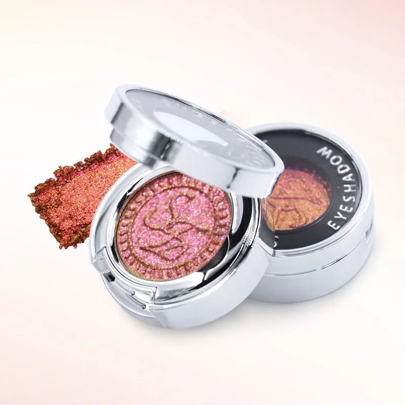 Vegan Eyeshadow Palette with Intense Color Shift & Metallic Finish - Long-Lasting Creamy Eye Makeup