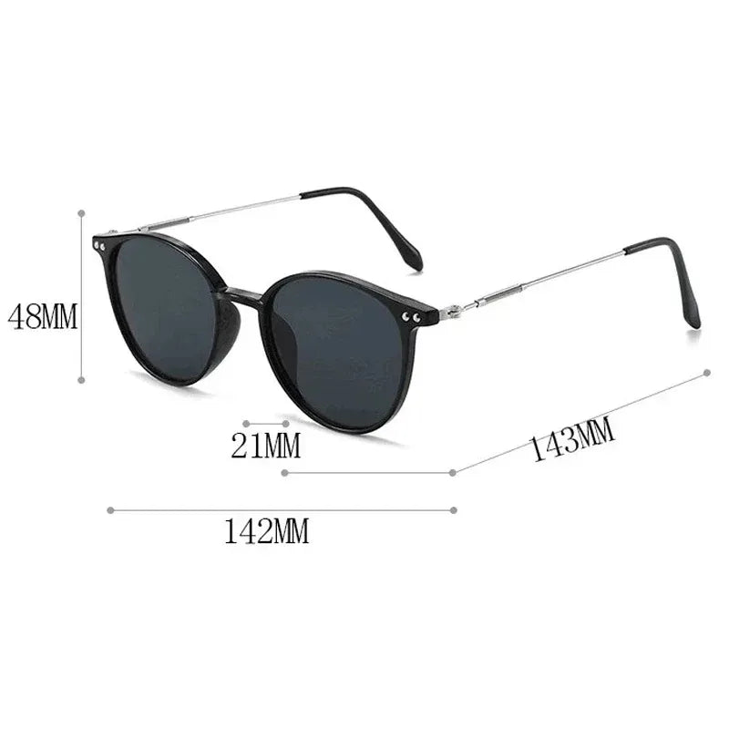 Round Vintage Sunglasses for Women and Men UV400 Outdoor Sun Glasses