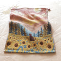 Pastoral Cats Cotton Four-Layer Gauze Hand Towel - Absorbent, Quick-Drying, No Fading