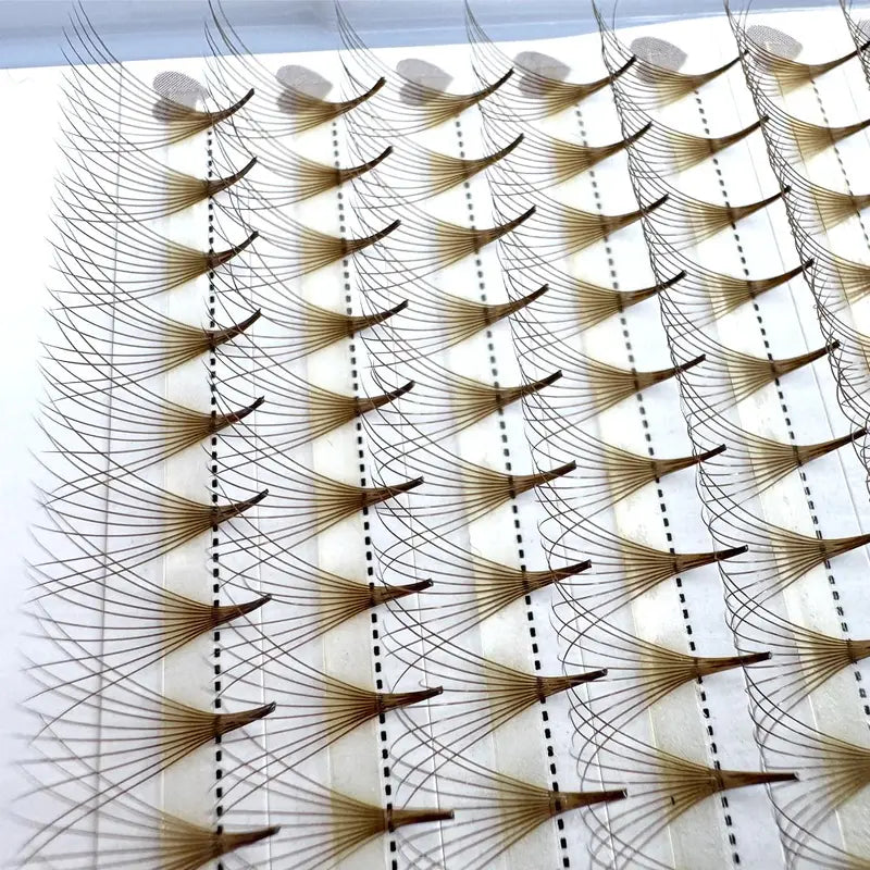 500-Piece Premade Volume Eyelash Fans - Soft Cashmere, Ultra Speed, Pointed Base