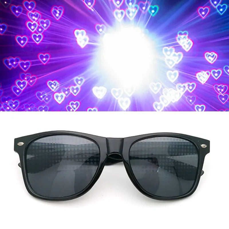 Diffraction 3D Prism Raves Glasses for Laser Shows Rainbow Effects Unisex