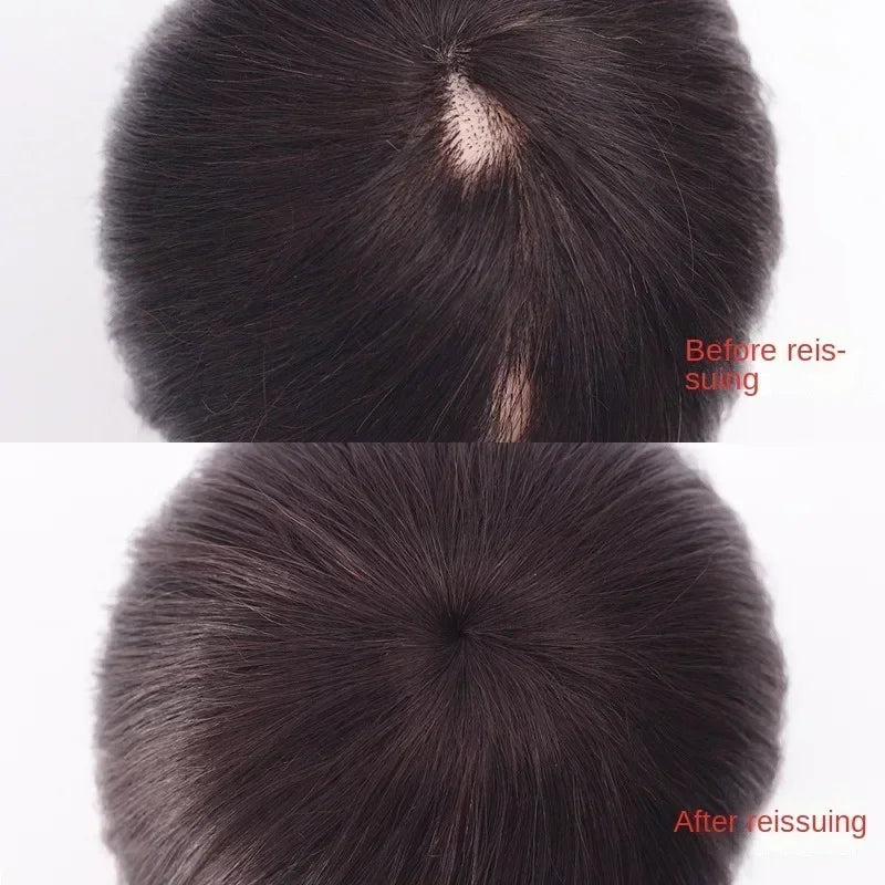 Lightweight Human Hair Topper with Clips for Volume & Thickness - 15cm & 20cm