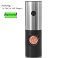 Electric Pepper and Salt Grinder Set with Adjustable Coarseness and LED Light – Battery Powered Kitchen Tool