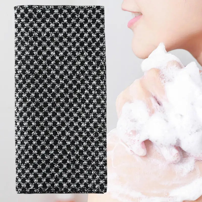 Exfoliating Body Towel for Back and Full-Body Cleansing - Soft Cotton Blend