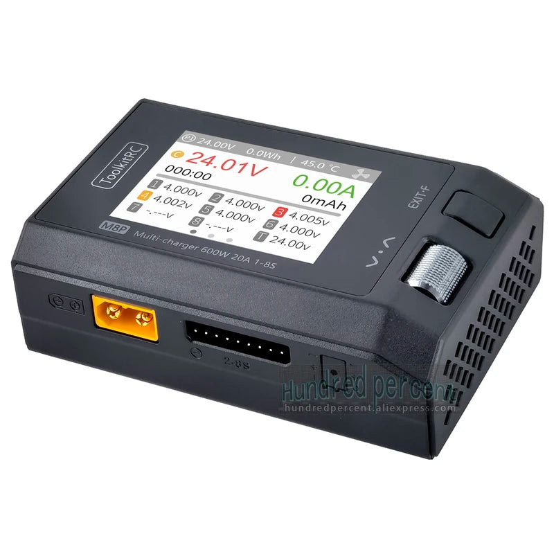 Remote Control Lithium Battery Charger 1-8S 600W 20A for RC Cars & Drones