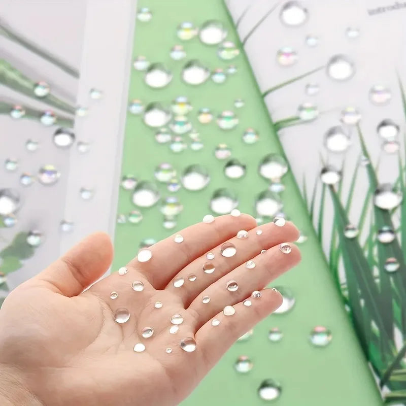 350pcs Clear Dewdrop Water Drop Embellishments for Nails Art Resin Beads