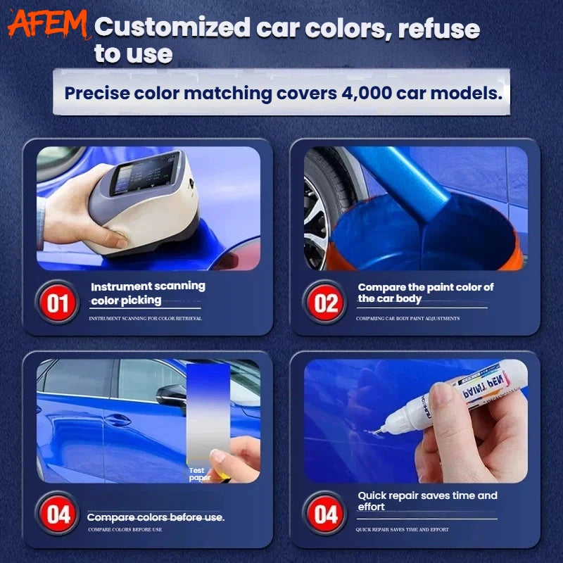 Car Paint Touch-Up Pen for Scratch Repair & Rust Prevention - Multiple Colors