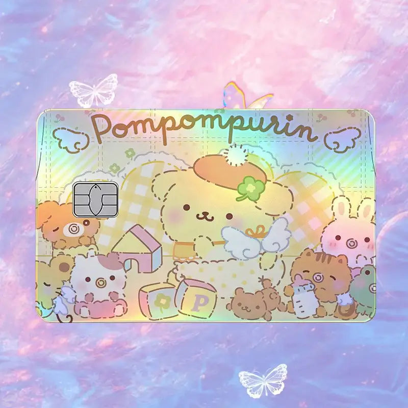 Holographic Laser Card Stickers Set Waterproof Scratch-Resistant for Credit & Debit Cards