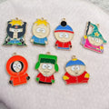 10-Pack Cute Anime Enamel Charms for DIY Jewelry Making - Earrings, Bracelets