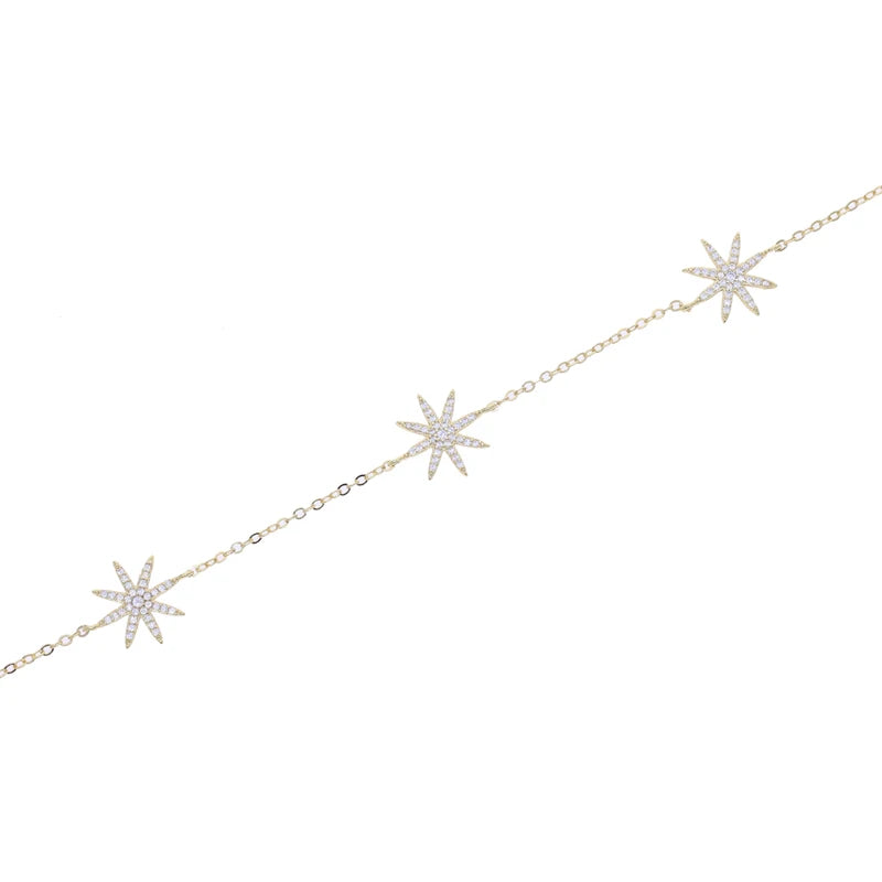 Star Northstar Charm Necklace with Cubic Zirconia Women’s Jewelry