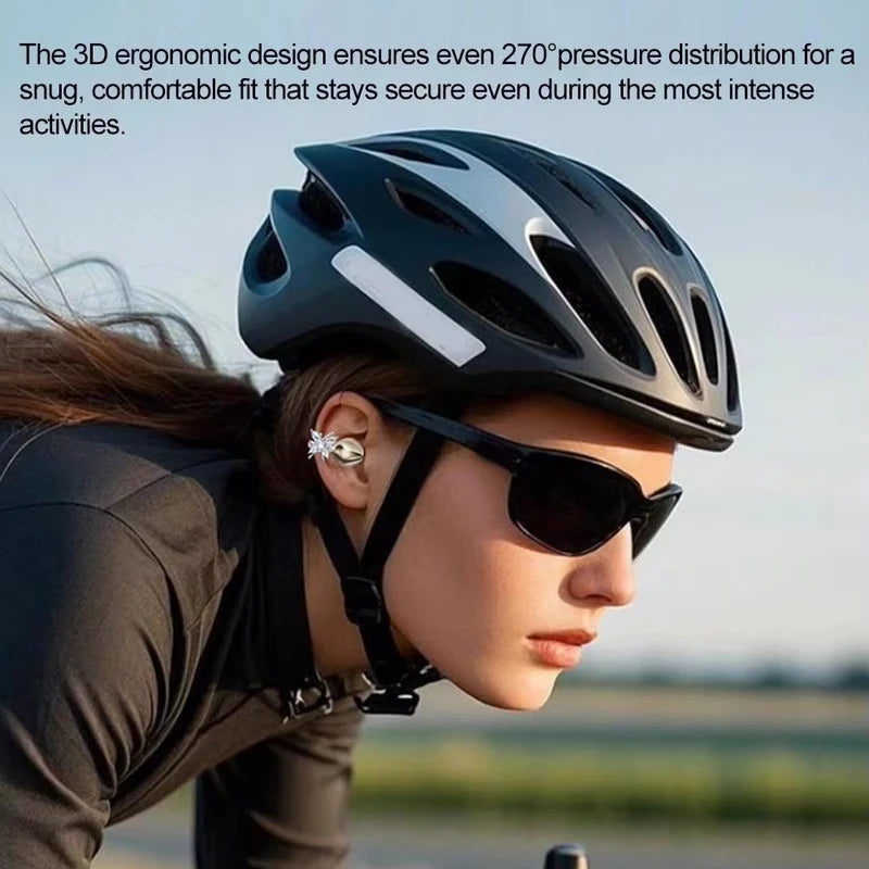 Bluetooth Earbuds with Clip-On Design Hi-Fi Sound Long Battery Life