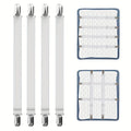 4 Pack Adjustable Bed Sheet Tensioners - Elastic Straps for Bed Sheets