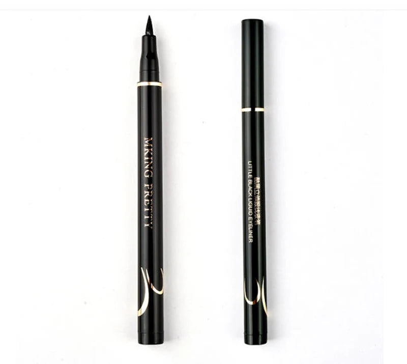 Long Lasting Waterproof Liquid Eyeliner Pen - Black, Quick-Drying Makeup Tool