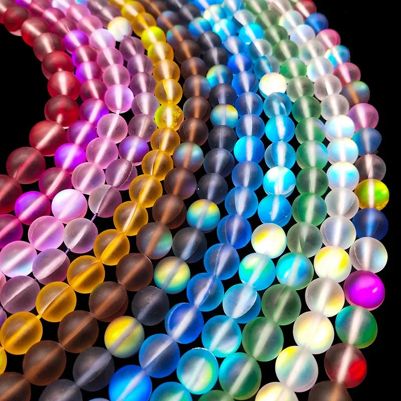 Loose Beads for Jewelry Making - Matte AB, Crystal & Moonstone Styles