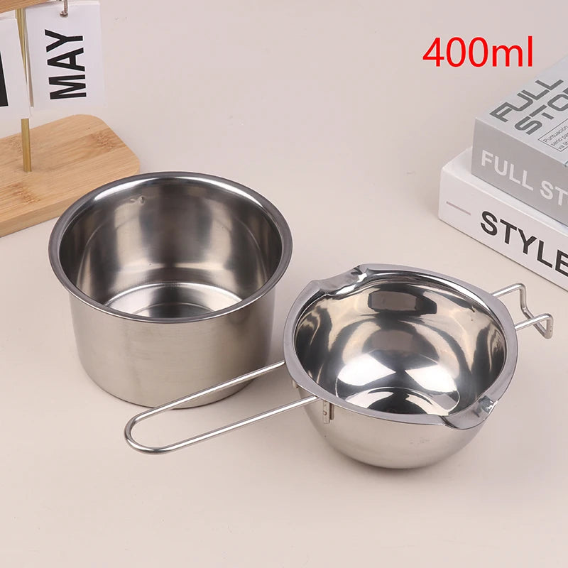Large Capacity Stainless Steel Candle Wax Melting Pot for Candles Soap & Candy Making Kit