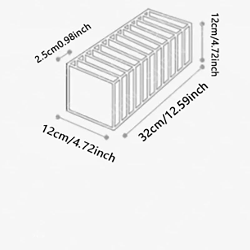 Foldable Underwear Drawer Organizer Box with 11 Compartments for Closet Storage