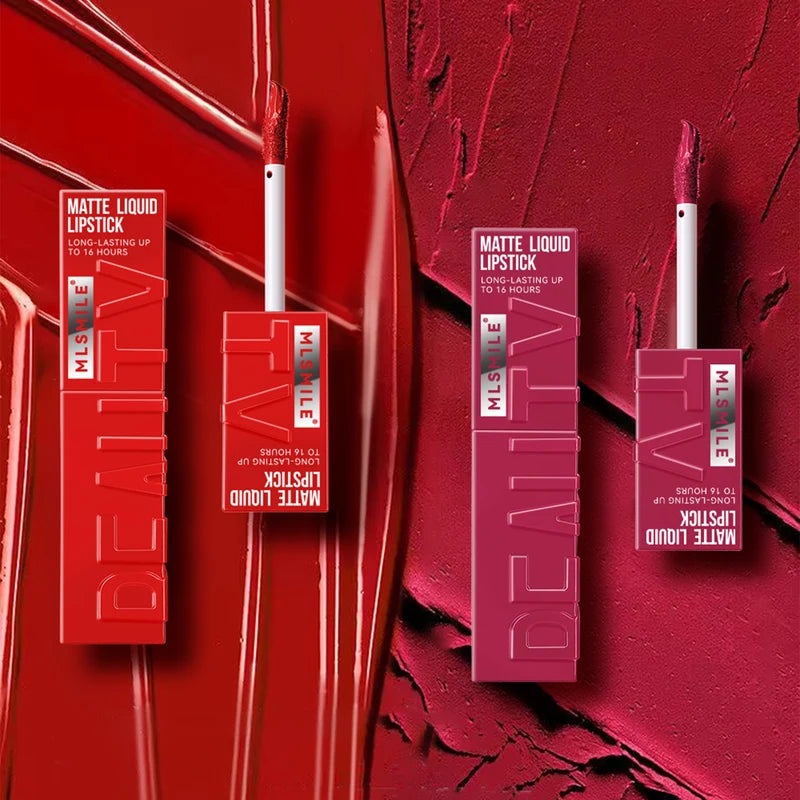 Long Lasting Velvet Matte Lipstick 6 Colors Waterproof Non-Stick Lip Gloss