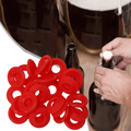 25 Pack Red Silicone Gasket Washers for Swing-Top Bottles Home Brew Beer Seals