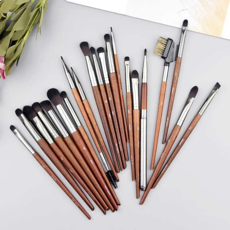 Makeup Brushes Set for Eyeshadow Concealer Crease Highlight Smudge - Synthetic Hair