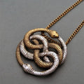 Men and Women Snake Chain Necklace - Retro Elegant Winding Snake Jewelry