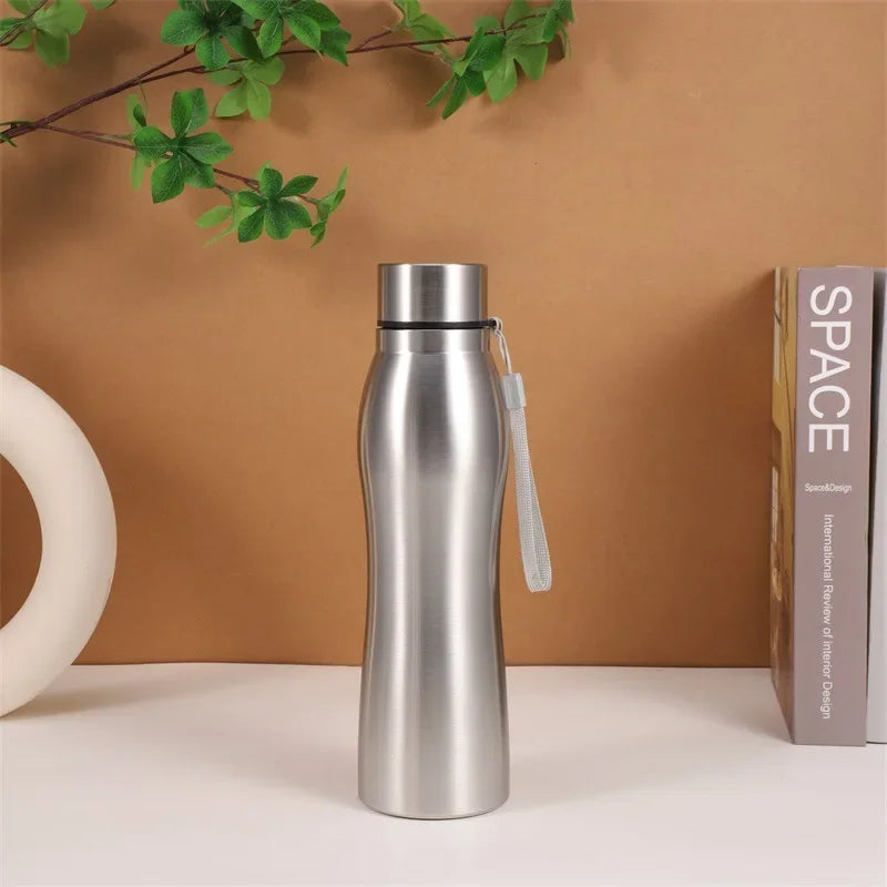 1000ML Stainless Steel Sports Water Bottle - Durable Thermal Flask for Outdoor Use